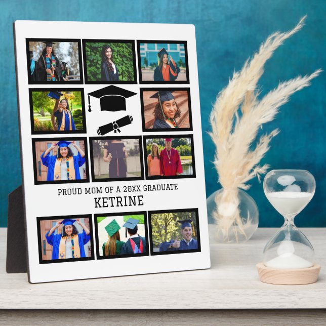 Custom proud dad of the graduate 11 photo collage  plaque (Side)