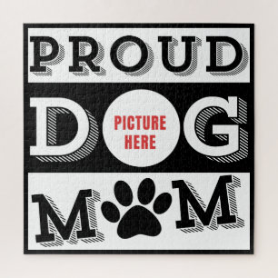 Custom Proud Dog Mum Pet Lover Jigsaw Puzzle