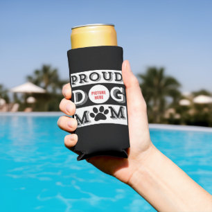 Custom Proud Dog Mum Pet Lover Seltzer Can Cooler