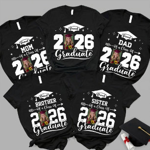 Custom Proud Family Graduate Tshirts, Senior 2026  T-Shirt