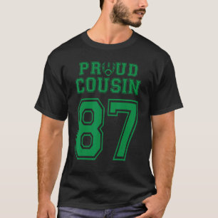 Custom Proud Football Cousin Number 87 G Personali T-Shirt