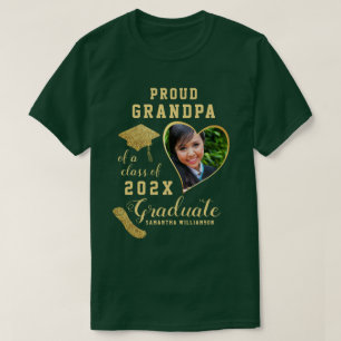 Custom Proud Grandpa of a Class of 2026 Graduate T-Shirt