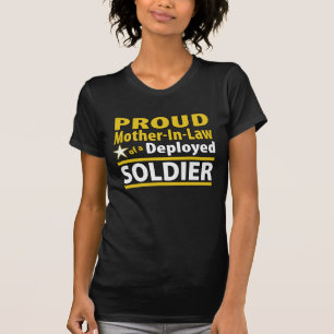 Custom Proud Mother In Law of a Deployed Soldier T-Shirt