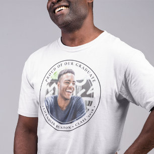 Custom Proud of Our Graduate Photo Graduation T-Shirt