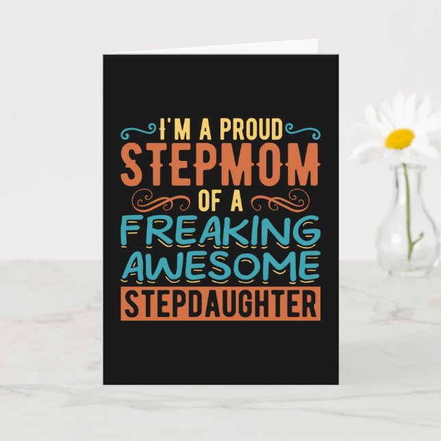 Custom Proud Stepmom Stepdaughter Quote Gift Card (Small Plant)