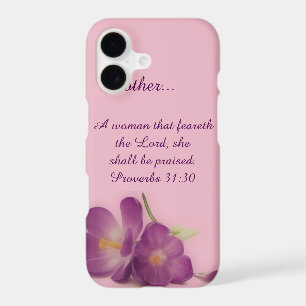 Custom Proverbs 31 Woman Christian Purple Flower