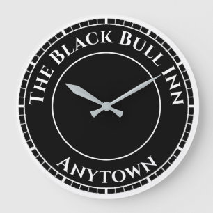 Custom Pub Inn Bar or Hotel Large Clock