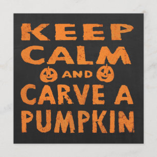 Custom Pumpkin Carving Halloween Party Invitation