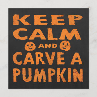 Custom Pumpkin Carving Halloween Party Invitation