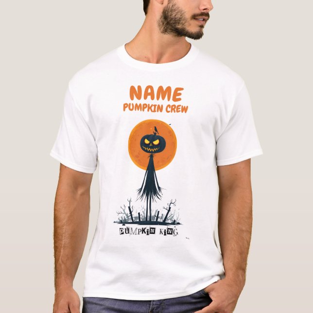 Custom Pumpkin Crew Halloween Shirt (Front)