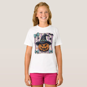 Custom Pumpkin Halloween T-Shirt with Custom Text