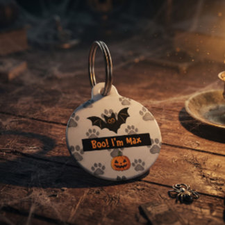Custom Pumpkin Pup Halloween Boo Crew Pet Tag