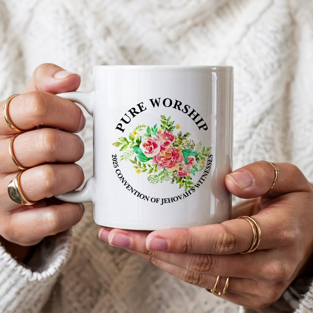 Custom Pure Worship 2025 Convention JW Gifts Coffee Mug (Creator Uploaded)