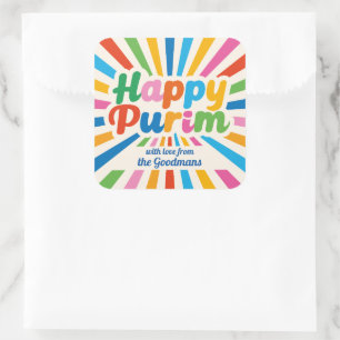 Custom Purim Gift Label