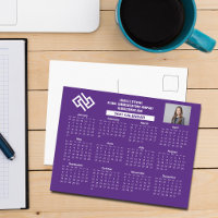 Custom Purple 2027 Professional Business Calendar
