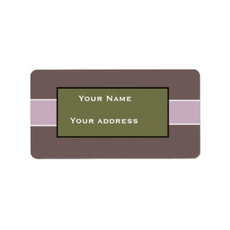 Custom Purple Address Labels