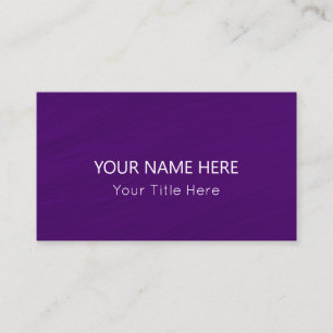 Custom Purple Business Card