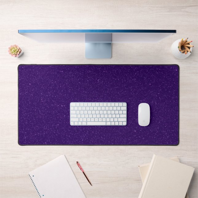 Custom Purple Galaxy Desk Mat - Cosmic & Unique (Office 1)