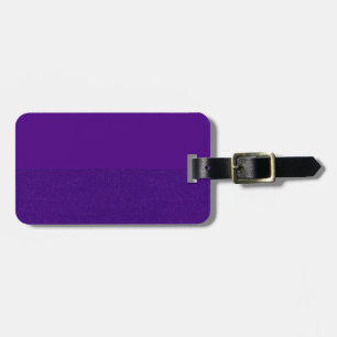Custom Purple Glitter‑Bottom Luggage Tag
