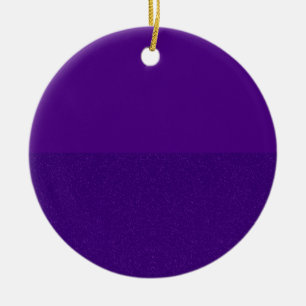 Custom Purple Glitter‑Bottom Ornament