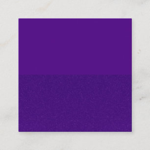 Custom Purple Glitter Bottom Square Business Card