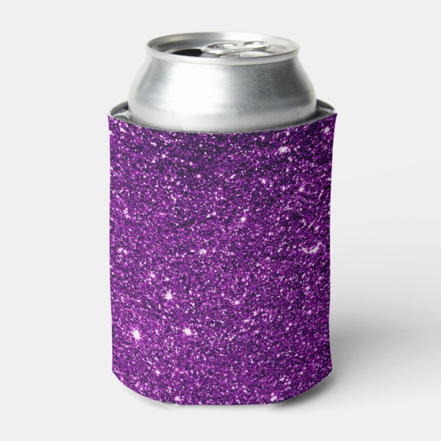 Custom Purple Glitter Can Cooler (Can Front)