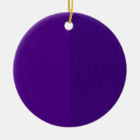 Custom Purple Glitter Side Ornament