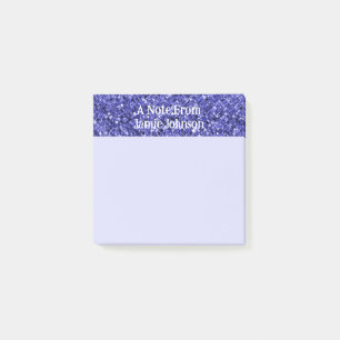 Custom Purple Glitter Sparkles Lavender Background Post-it Notes