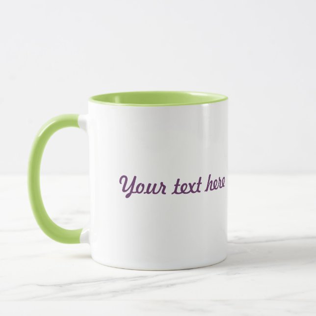 Custom Purple Goat Lover Pop Art Design Mug (Left)