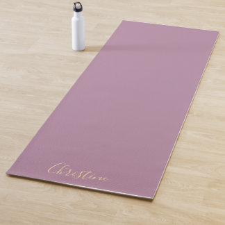 Custom Purple Minimalist Yoga Mat