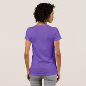 Custom Purple Modern Elegant Trendy Template T-Shirt (Back Full)