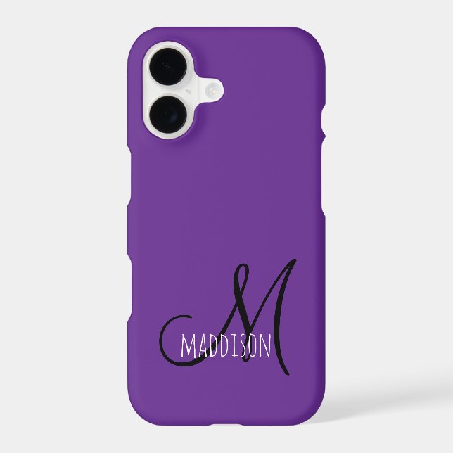 Custom Purple Monogram (Back)