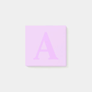 Custom Purple Monogram Post-it® Notes 