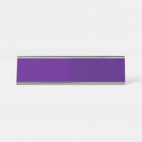 Custom Purple Noise Desk Name Plate
