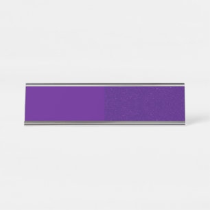 Custom Purple Noise Desk Name Plate