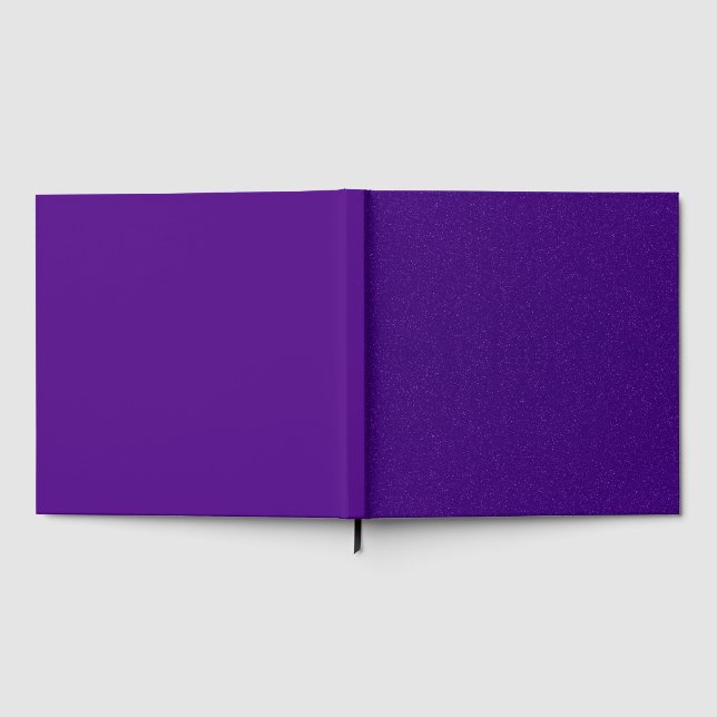 Custom Purple Noise Guest Book (Full)