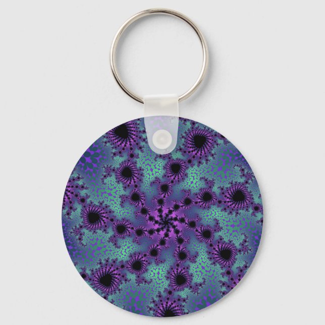 Custom Purple Obliteration Keychain (Front)