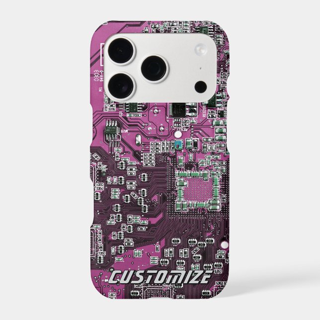 Custom Purple PCB Circuit Board for IT Pros 2 (Back)