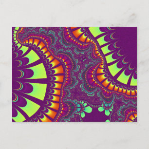 Custom Purple Rainbow Remix Postcard