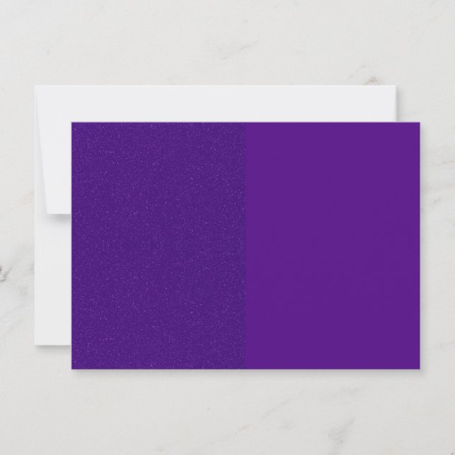 Custom Purple Split Invitation (Front)