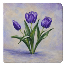 Custom Purple Tulips