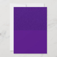 Custom Purple Two-Tone Flat Save The Date Card