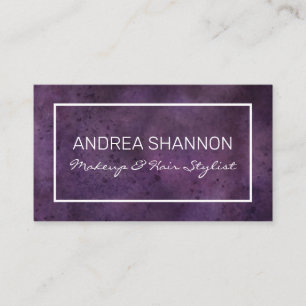 Custom Purple Watercolor Business Card