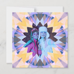 Custom Purple Yellow Star Friends Photo Magnet