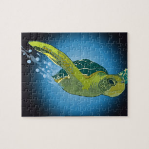 CUSTOM PUZZLE WITH GIFT BOX- SEA TURTLE