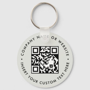 Custom QR Brand Awareness Giveaway Design Key Ring