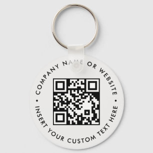 Custom QR Business Giveaway Marketing Promo Design Key Ring