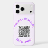 Custom QR Code and Text iPhone Case Example
