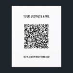 Custom QR Code and Text Promotional Business Flyer<br><div class="desc">Custom Colors and Font Flyer with Your QR Code and Custom Text Promotional Business Personalized Company Flyers / Gift - Add Your QR Code / Image or Logo - Photo / and Text Name / Information / More - Resize and move elements with Customization tool. Choose / add your favorite...</div>