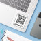Custom QR code and text Sticker